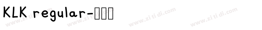KLK regular字体转换